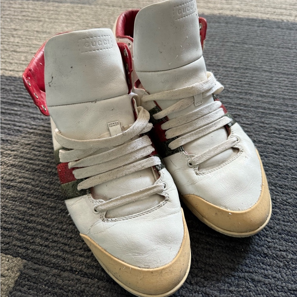 Gucci White Leather Made in Italy 2013